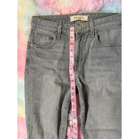 Trave IRINA Slim Raw Hem Gray Jeans Size 27 - Picture 8 of 10